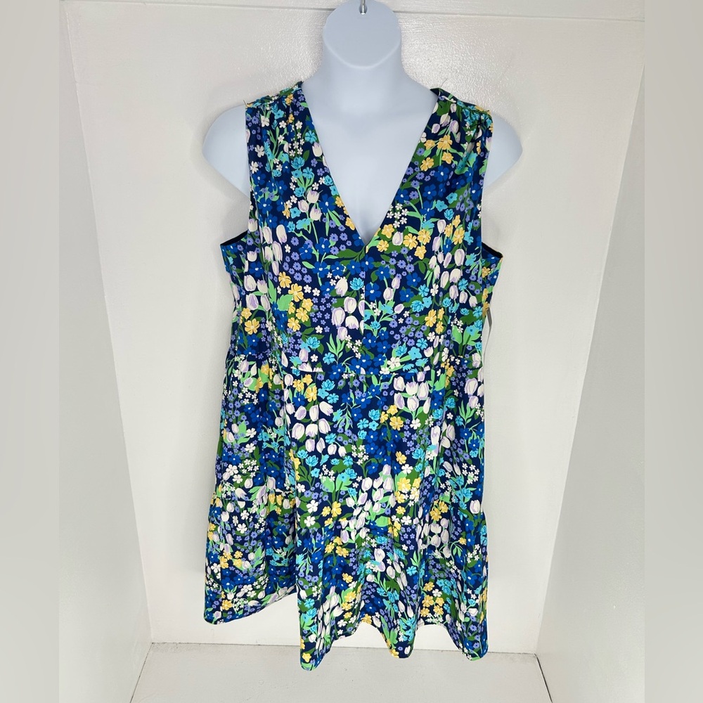 Maggy London‎ NWT Floral Dress Size 18 Sleeveless Pockets Romantic Feminine - Picture 2 of 15